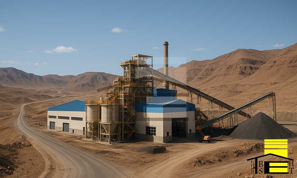 راه‌های دسترسی و کارخانه کنسانتره سنگ آهن گهر زمین