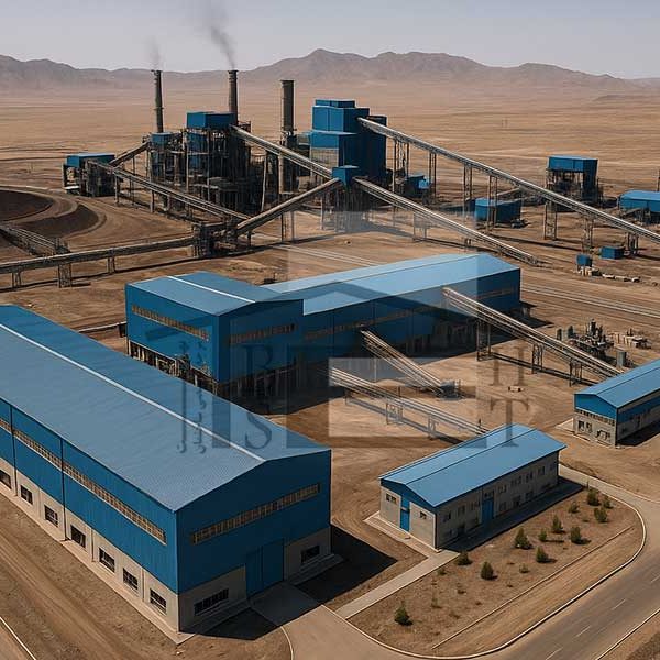 طراحی راه‌های دسترسی و کارخانه کنسانتره 4 میلیون تن گلفا گل گهر بهست