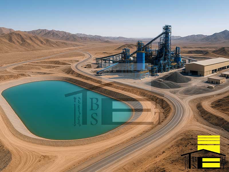 طراحی حوضچه باطله و کارخانه کنسانتره 2 میلیون تنی سایت زرند بهست