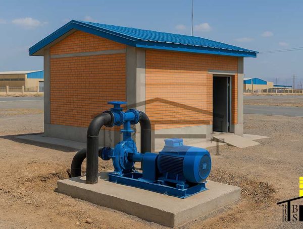 احداث ایستگاه پمپاژ شهرک صنعتی شمس آباد بهست