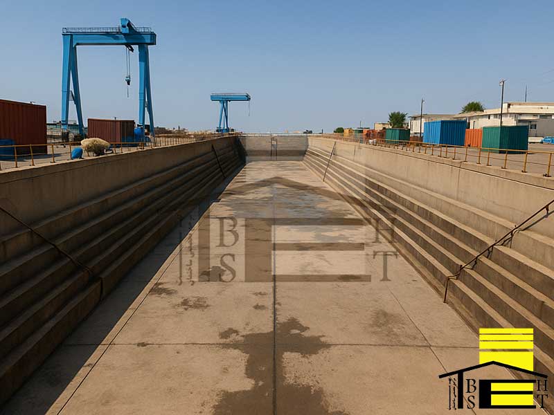 اجرای حوضچه خشک بهست