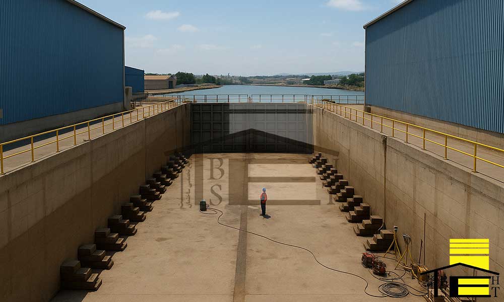 اجرای حوضچه خشک